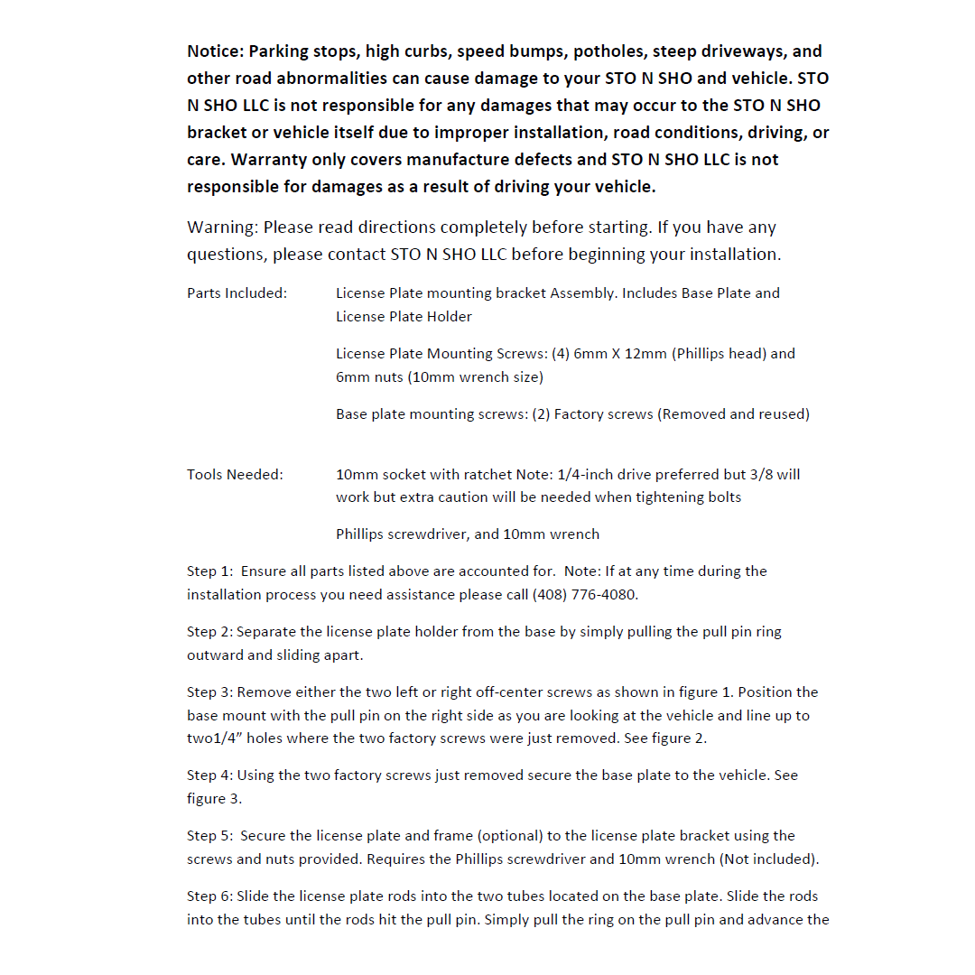 18-20 Dodge Durango License Plate Frame Bracket-SR1 Performance