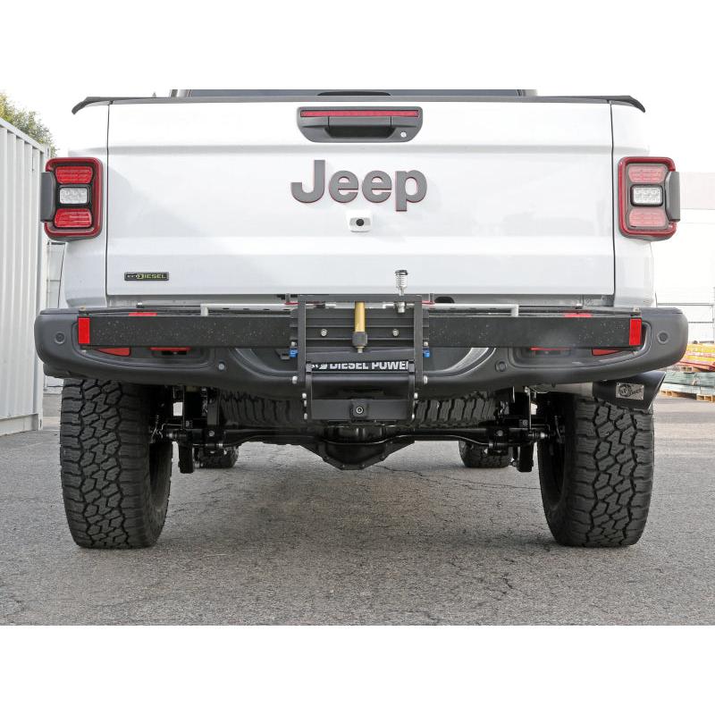 aFe 2021+ Jeep Gladiator V6-3.0L (td) Vulcan Series 3in 304 SS DPF-Back Exhaust System - Black Tip-SR1 Performance