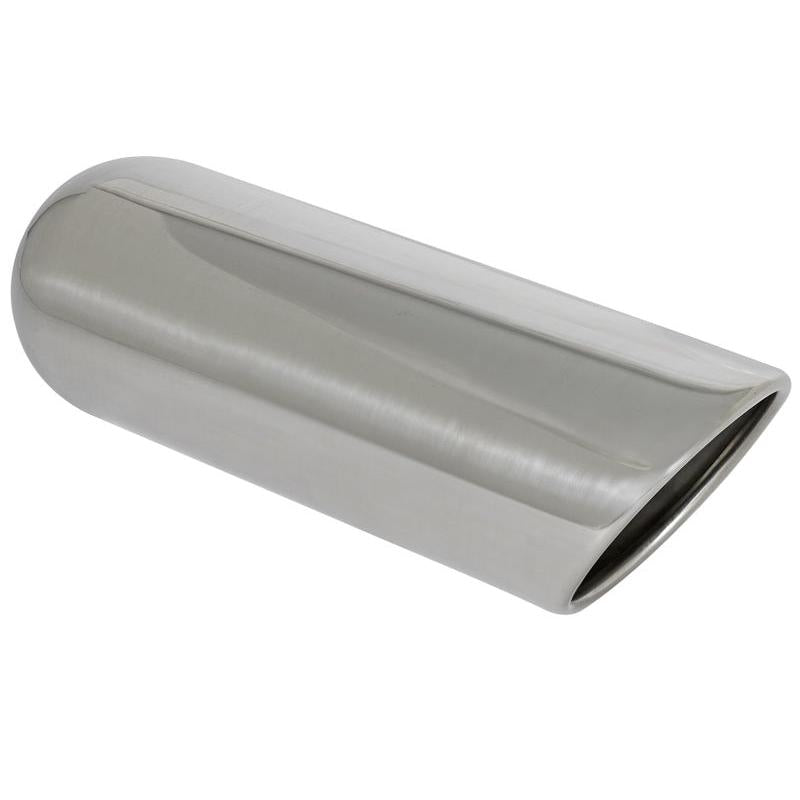 aFe MACHForce XP Exhausts Tips SS-304 EXH Tip 3In x 4Out x 12L Sgl-Ang Weld On-SR1 Performance
