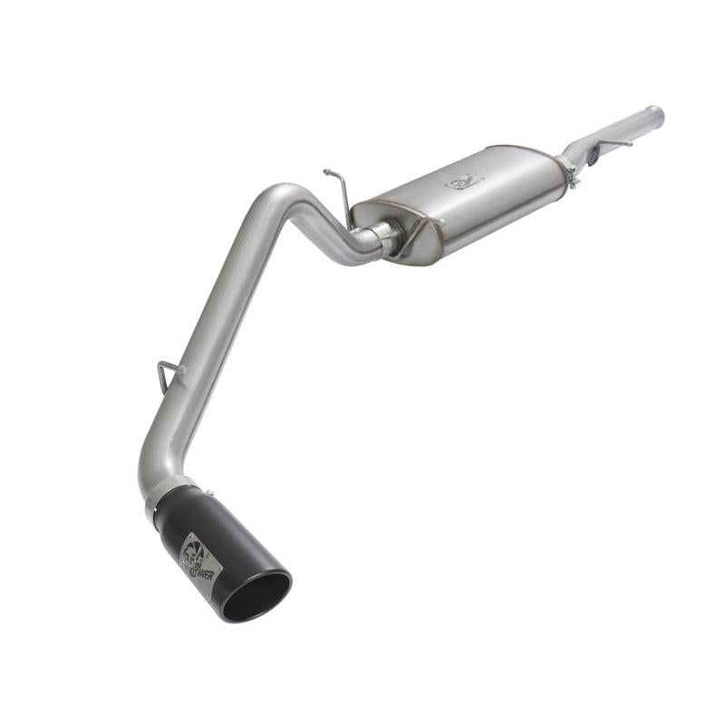 aFe MACHForce XP Exhausts Cat-Back Black Tip 09-17 GM Silverado 1500 4.3/5.3L RegCab SB/LB-SR1 Performance