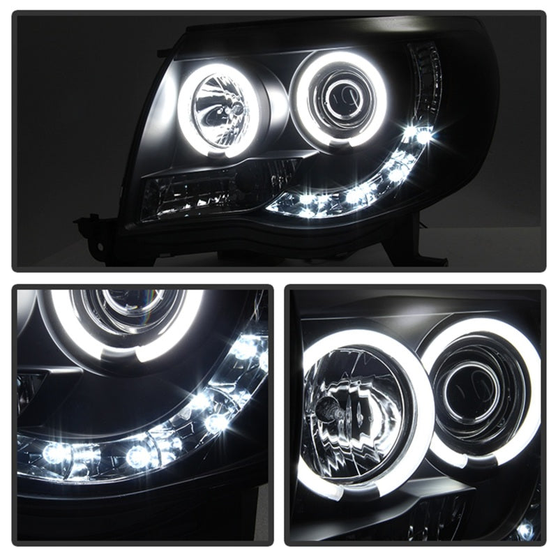 Spyder Toyota Tacoma 05-11 Projector Headlights CCFL Halo LED Blk Smke PRO-YD-TT05-CCFL-BSM-SR1 Performance