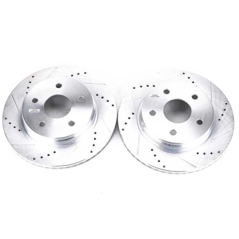 Power Stop 07-09 Chrysler Aspen Front Evolution Drilled & Slotted Rotors - Pair-SR1 Performance