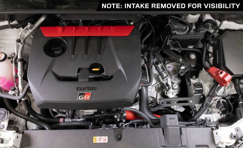 K&N 23-24 Toyota GR Corolla L3 1.6L Charge Pipe Kit - Wrinkle Red-SR1 Performance