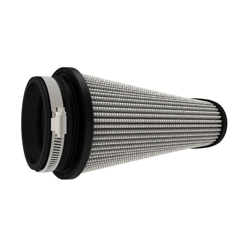 aFe Magnum FLOW Pro DRY S Universal Air Filter 3.5in Flange 5.75x5in Base 6x2.75in Top 6.5in Height