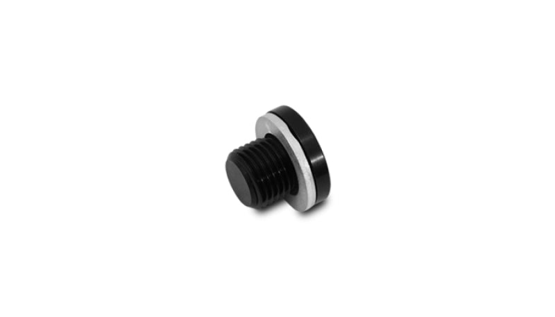 Vibrant M18 x 1.5 Metric Aluminum Port Plug with Crush Washer