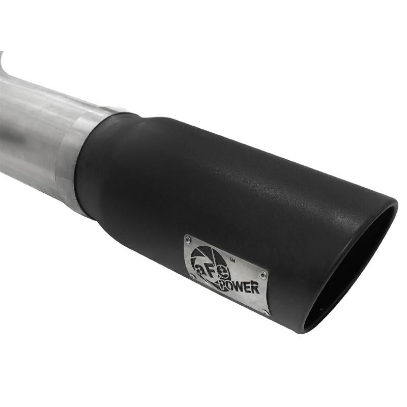 aFe Atlas 5in DPF-Back Aluminized Steel Exh Dodge RAM Diesel 13-14 L6-6.7L Mega Cab w/ Black Tip-SR1 Performance