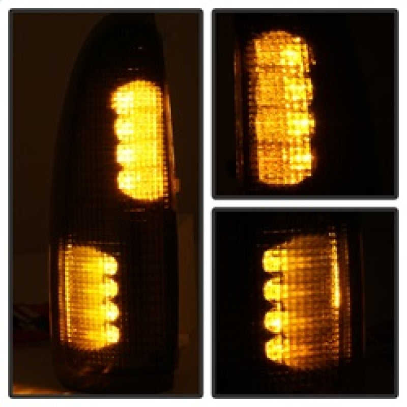 xTune Ford Superduty F250-F650 03-07 Amber LED Mirror Signal Lens - Smoke ACC-LED-FDSD99-MR-SM-SR1 Performance