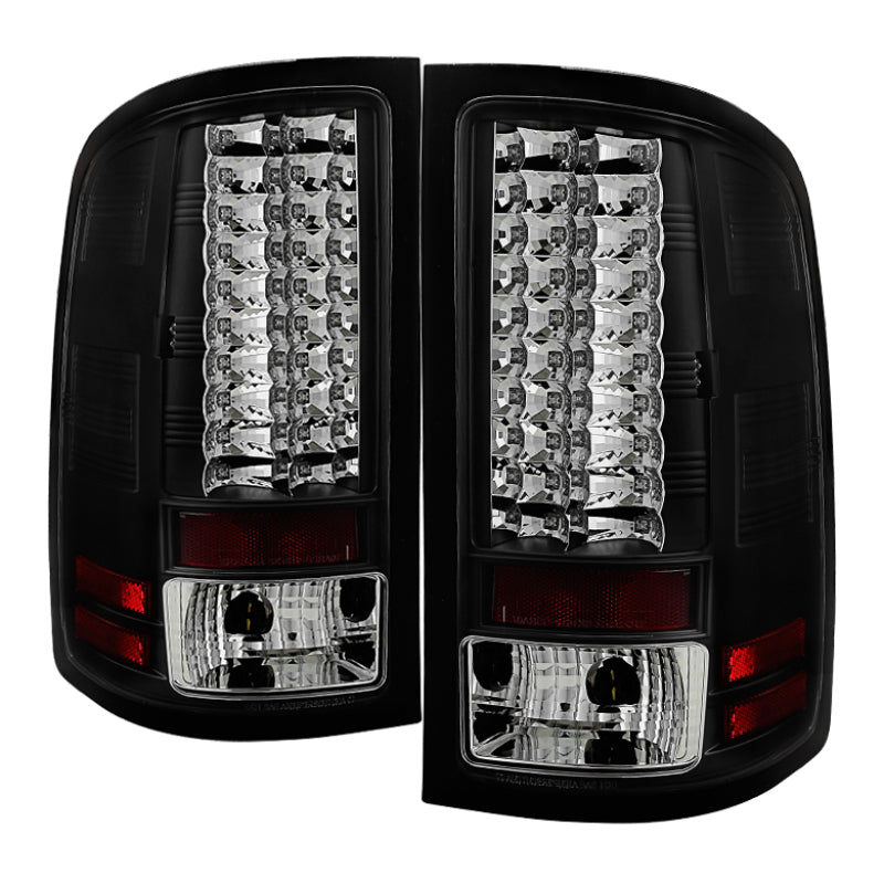 Spyder GMC Sierra 07-13 (Not fit 3500 Dually 4 Rear Wheels)LED Tail Lights Black ALT-YD-GS07-LED-BK-SR1 Performance