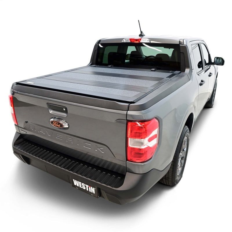 Westin 22-26 Ford Maverick 4WD Hard Tri-Fold Tonneau Cover - Black