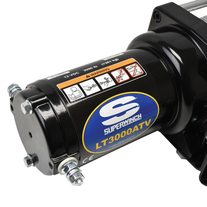 Superwinch 3000 LBS 12V DC 3/16in x 50ft Steel Rope LT3000 Winch-SR1 Performance