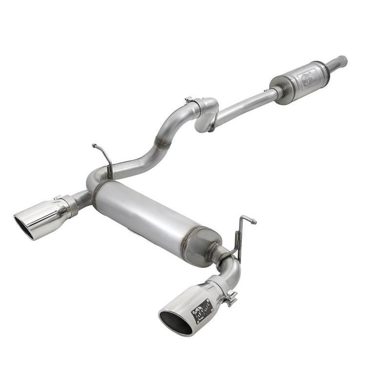 aFe Rebel Series 2.5in 409 SS Cat-Back Exhaust w/ Polished Tips 2018+ Jeep Wrangler (JL) V6 3.6L-SR1 Performance