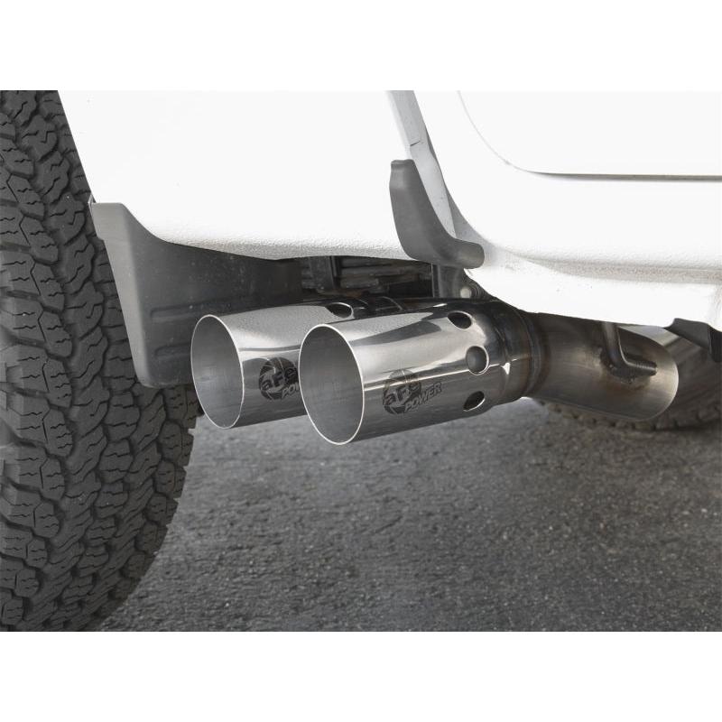 aFe Rebel Series DPF-Back 3in Side Exit SS Exhaust w/ IC Polished Tips 2016 GM Colorado/Canyon 2.8L-SR1 Performance