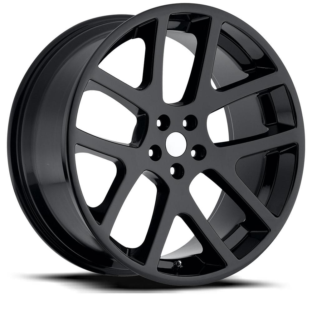 20X9 5X115 +18 HB 71.5 LX VIPER GLOSS BLACK WITH CAP-SR1 Performance