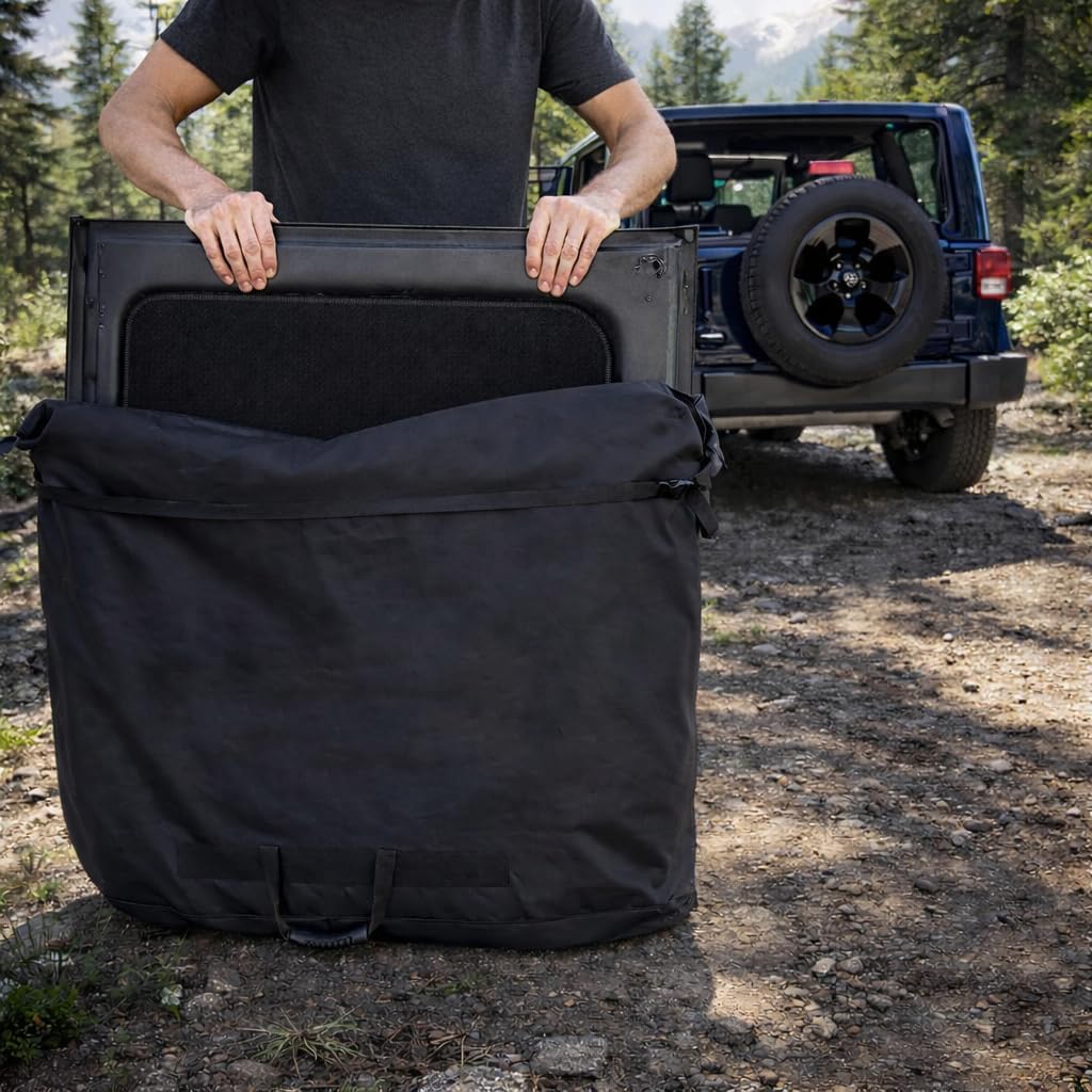 Jeep Freedom Top Hardtop Panel Storage Bag for 2007-2025 Wrangler JK JKU JL JLU and Gladiator JT - Padded Protective Carry Case 2-Door and 4-Door Sport, Sahara, Rubicon, Unlimited models