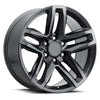 FR 94 – SILVERADO Z71 TRAIL BOSS REPLICA WHEELS – TITANIUM GRAY MACHINED FACE WITH DARK CLEAR COAT