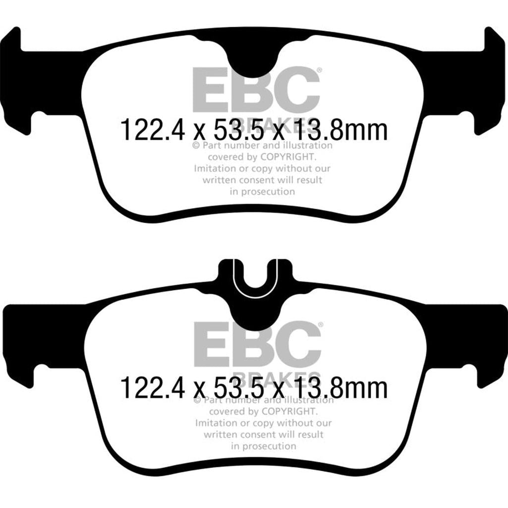 EBC Greenstuff 2000 Series Rear Brake Pads for Honda Civic (2017-2020) – Improved Stopping Power and Reduced Dust