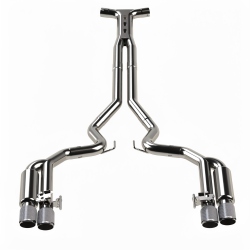 3" SS Connection-Back ULTRA X Shotgun Exhaust w/Carbon Tips. 18-26 Mustang 5.0L