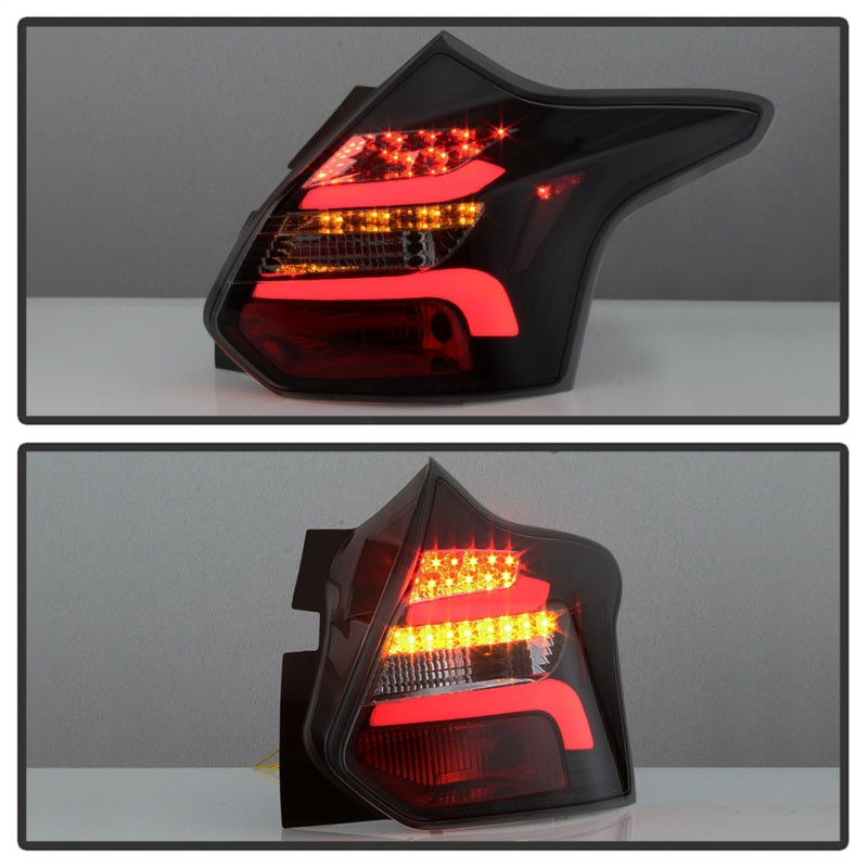 Spyder 12-14 Ford Focus 5DR LED Tail Lights - Black Smoke (ALT-YD-FF12-LED-BSM)-SR1 Performance