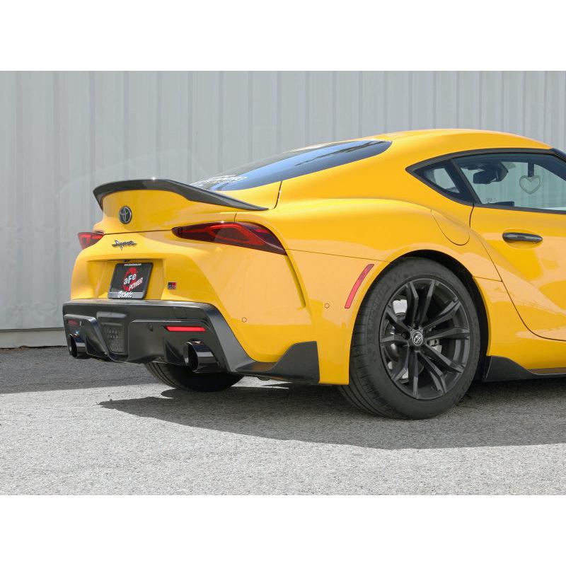 aFe POWER Takeda 2021 Toyota Supra 2.0L (t) 2.5in-3in 304 SS CB Exhaust w/ Black Tips-SR1 Performance