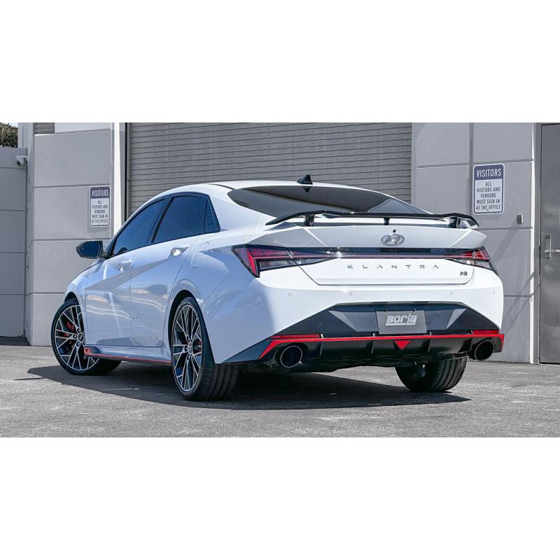 Borla 22-23 Hyundai Elantra N 2.0L 4 CYL. Turbo AT/MT ATAK Catback Exhaust Black Chrome