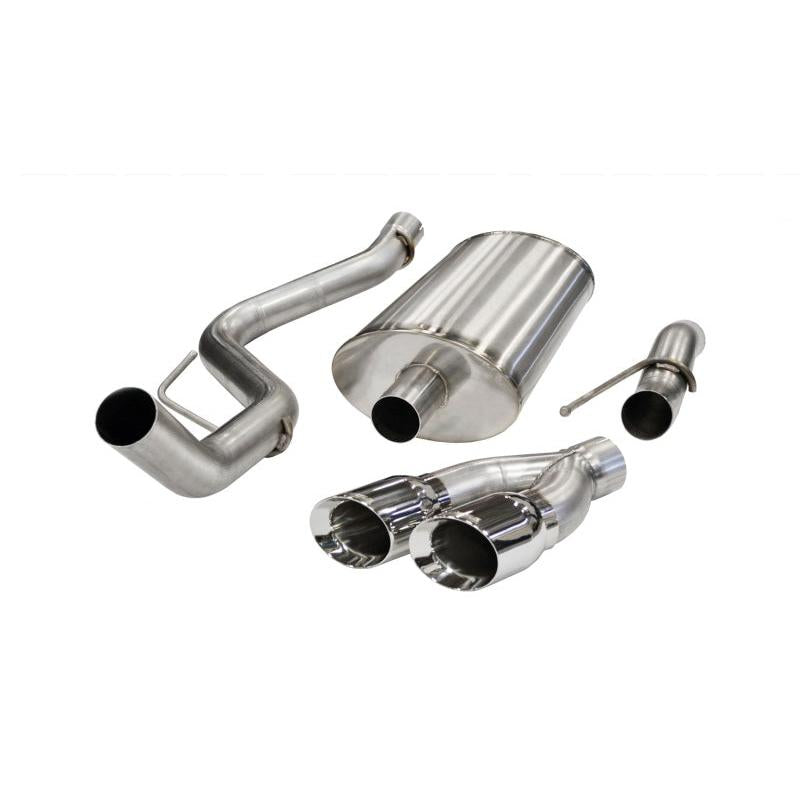 Corsa 2010-2010 rd F-150 Raptor 5.4L V8 Polished Sport Cat-Back Exhaust