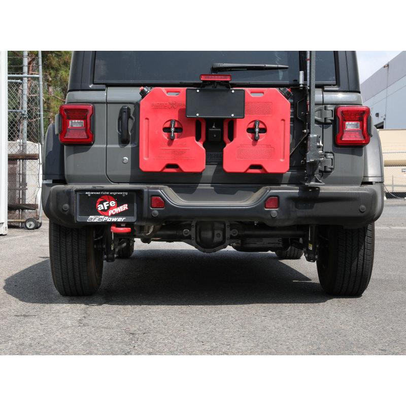 aFe MACH Force-Xp Axle-Back Exhaust System w/NoTip 18-20 Jeep Wrangler L4-2.0T / V6-3.6L-SR1 Performance
