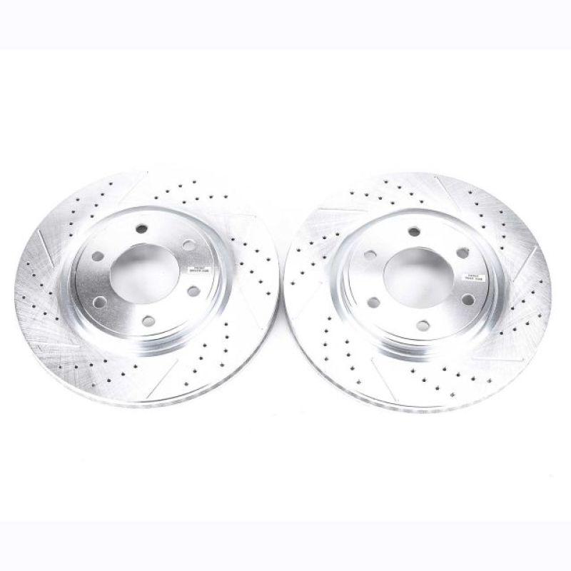 Power Stop 08-10 Infiniti QX56 Front Evolution Drilled & Slotted Rotors - Pair-SR1 Performance