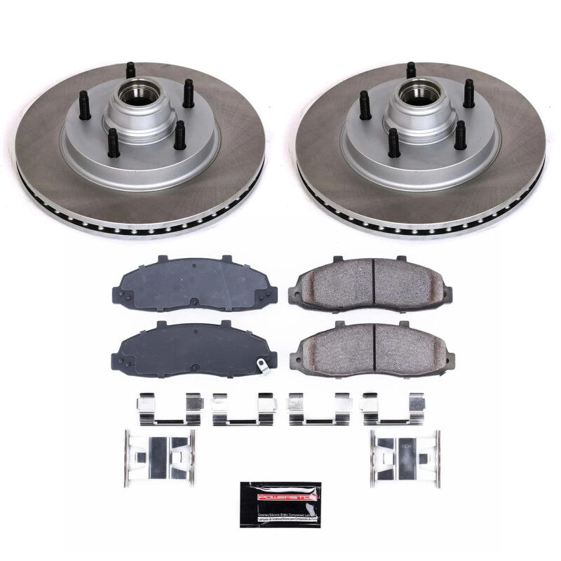 Power Stop 97-00 Ford F-150 Front Semi-Coated Rotor Kit-SR1 Performance