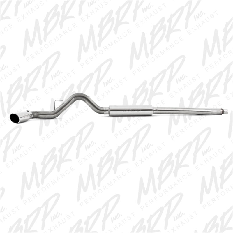 MBRP 11-13 Ford F-250/350/450 6.2L V8 Gas 4in Cat Back Single Side T409 Exhaust System-SR1 Performance