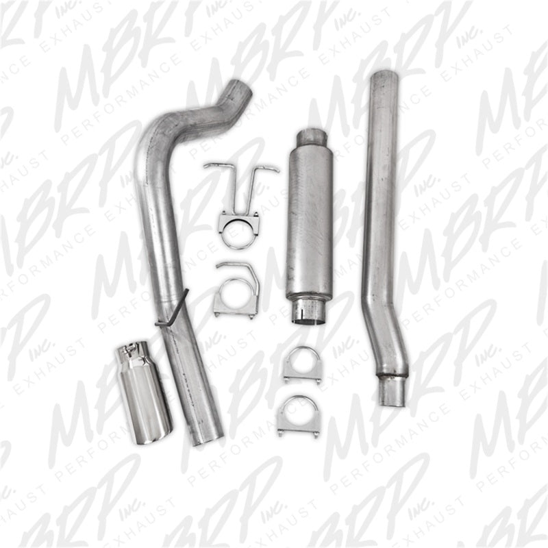 MBRP 11-13 Ford F-250/350/450 6.2L V8 Gas 4in Cat Back Single Side Alum Exhaust System-SR1 Performance