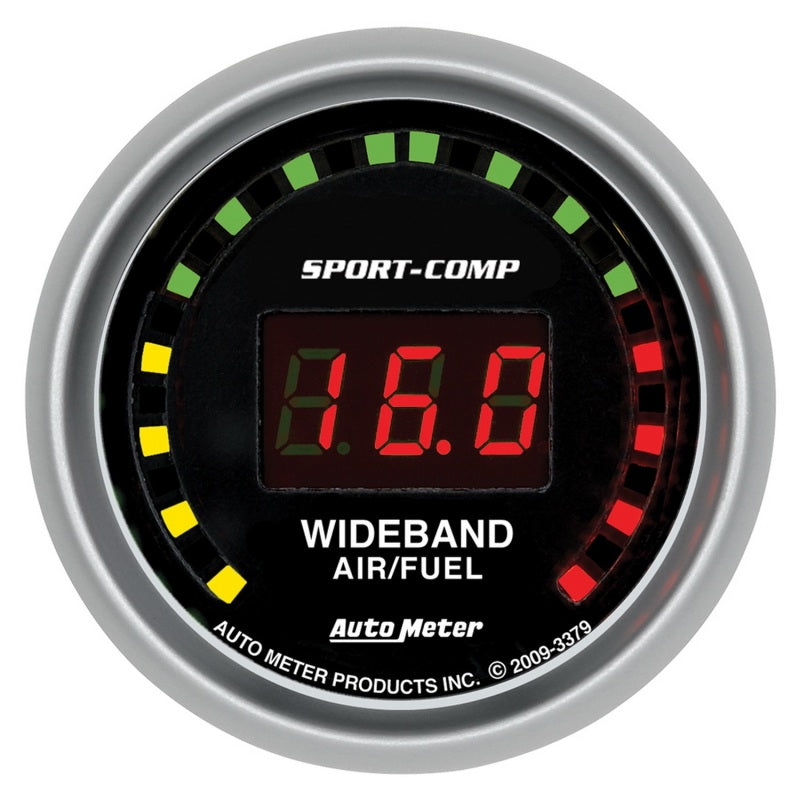 Autometer Sport-Comp 52mm Digital Wideband Air/Fuel Ratio Street Gauge-SR1 Performance