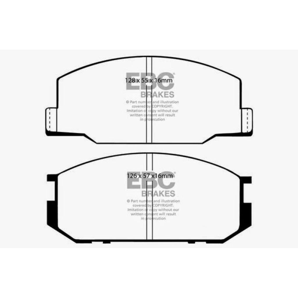 EBC Yellowstuff Front Brake Pads for Lotus Esprit and Toyota Celica – High-Performance Street & Track Brake Compound Part DP4456R