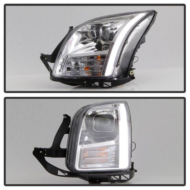 xTune 06-09 Ford Fusion Light Bar DRL Projector Headlights - Chrome (PRO-JH-FFU06-LB-C)-SR1 Performance