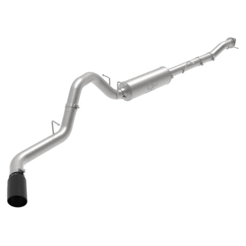 aFe Large Bore-HD 3in 409SS DPF-Back Exhaust System w/ Polished Tip RAM 1500 20-21 V6-3.0