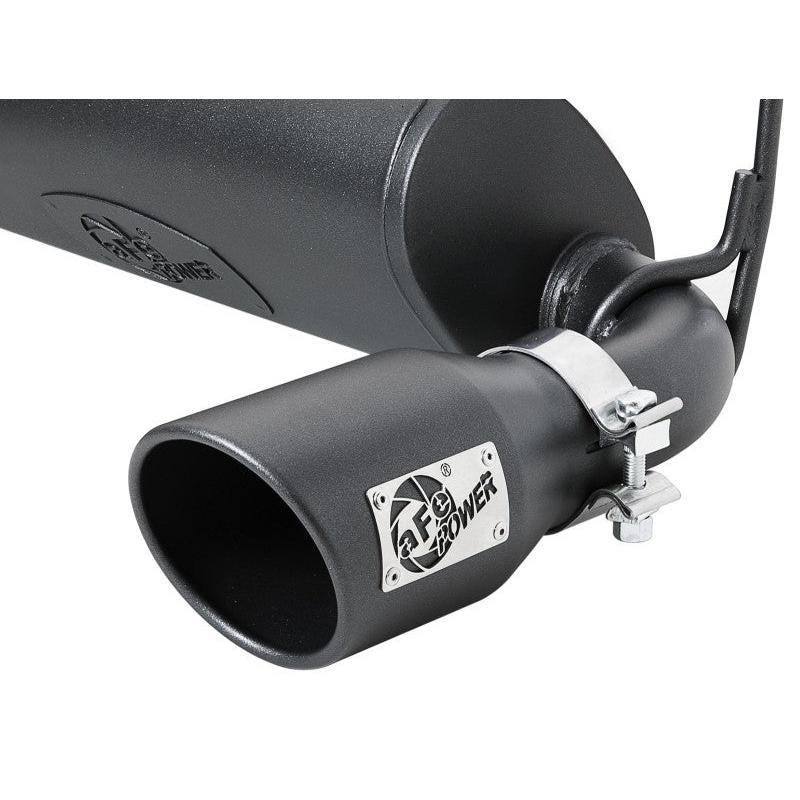 aFe Rebel Series 409 Stainless Steel Cat-Back Exhaust 18-21 Jeep Wrangler JL 2.0L (t) - Black Tip-SR1 Performance
