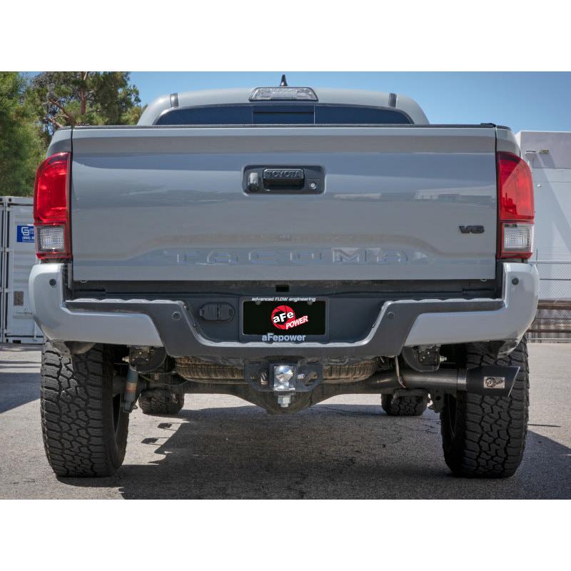 aFe 16-22 Toyota Tacoma Apollo GT Series 2.5in. - 3in. 409 SS Cat-Back Exhaust System w/ Black Tip