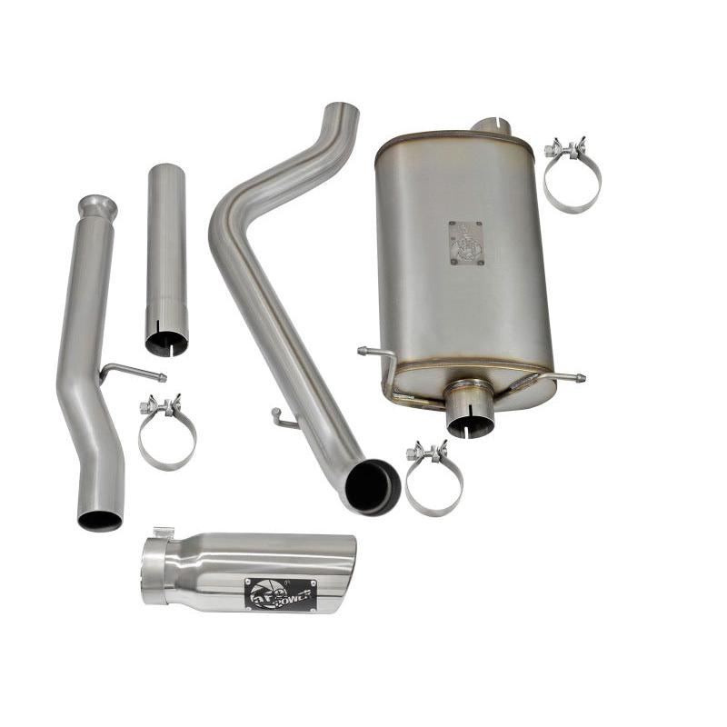 aFe MACHForce XP Exhausts Cat-Back Polished Tips 09-17 GM Silverado 1500 4.3/5.3L RegCab SB/LB-SR1 Performance