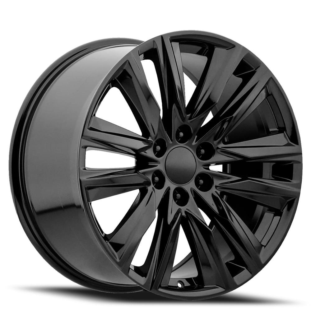 22X9 6X5.5 +28 HB 78.1 2022 ESCALADE SPORT GLOSS BLACK WITH CAP-SR1 Performance