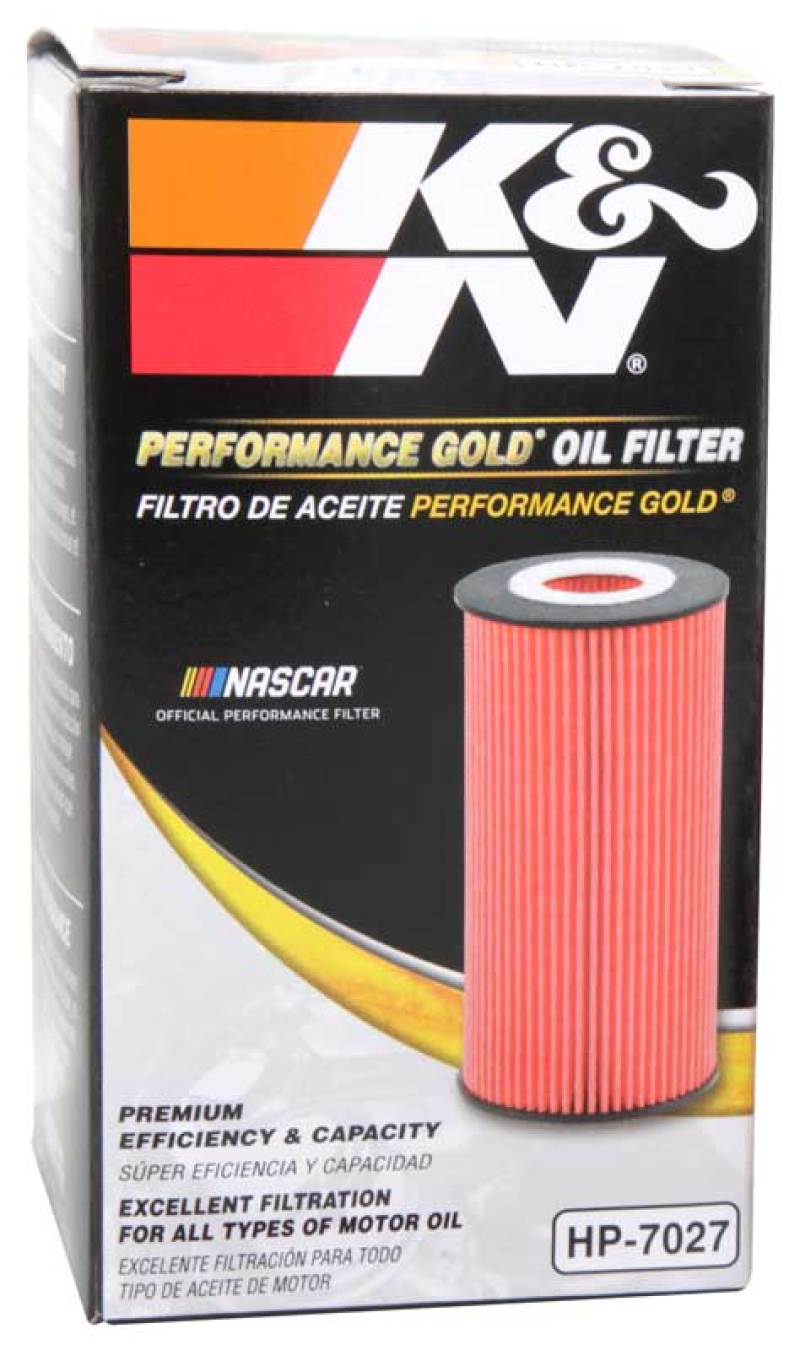 K&N Performance Oil Filter for 09-19 GM 1.4L / 1.6L / 1.8L w/ Hengst Filter Housing-SR1 Performance