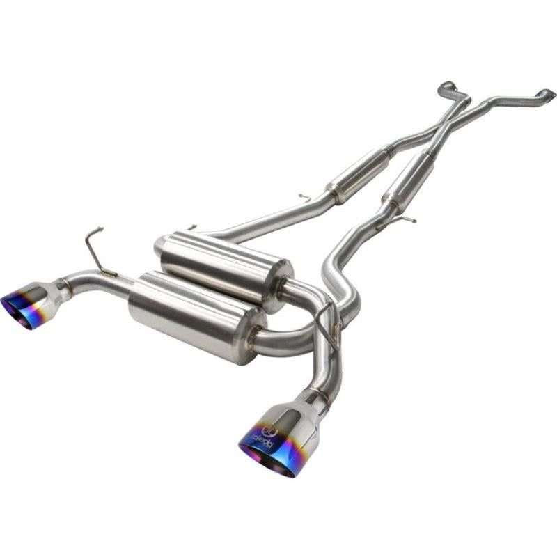 aFe Takeda 2-1/2in 304SS Cat-Back Exhaust Infiniti G37 08-13/Q60 14-15 V6-3.7 w/ Blue Flame Tips-SR1 Performance