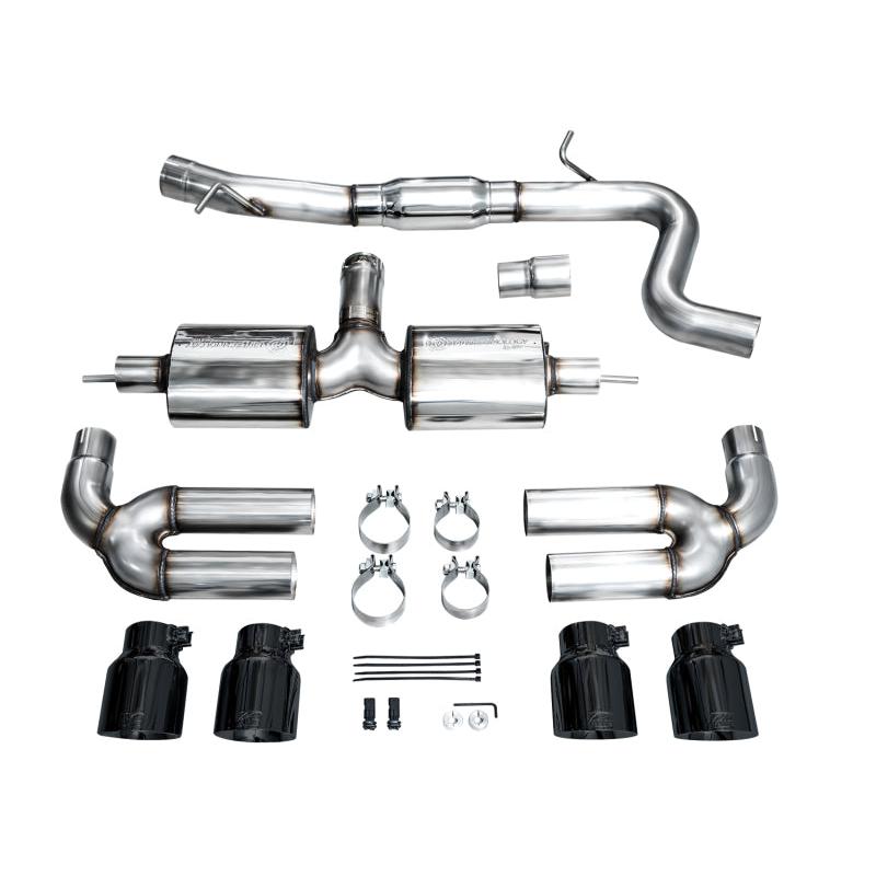 AWE 22-24 Audi 8Y S3 Touring Edition Exhaust - Diamond Black Tips