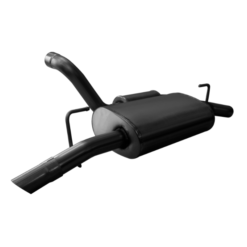 Corsa 2018-2024 Jeep Wrangler JL 2.5in Dual Rear Turn Down Exit Black Touring Axle-Back Exhaust-SR1 Performance