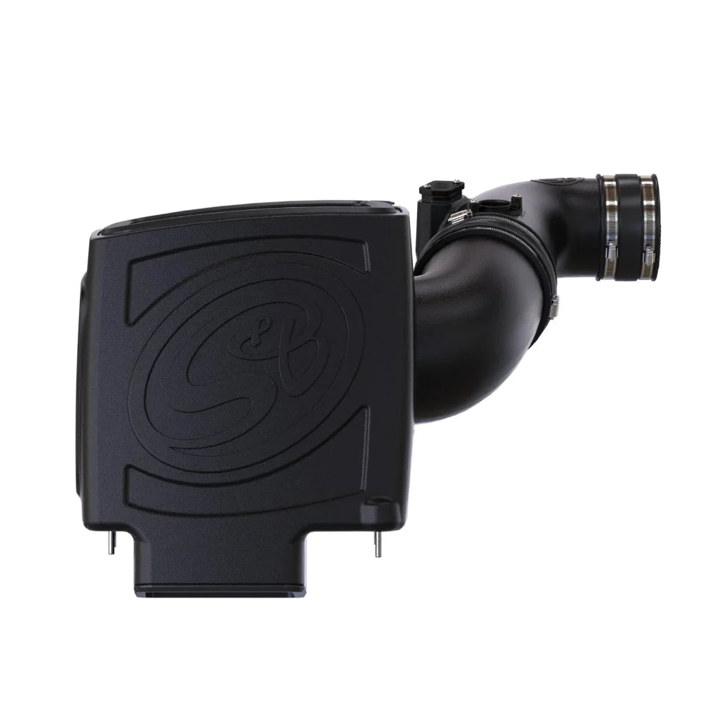 Dry Extendable  Cold Air Intake for 2011-2016 Chevy / GMC Duramax LML 6.6L on a white background