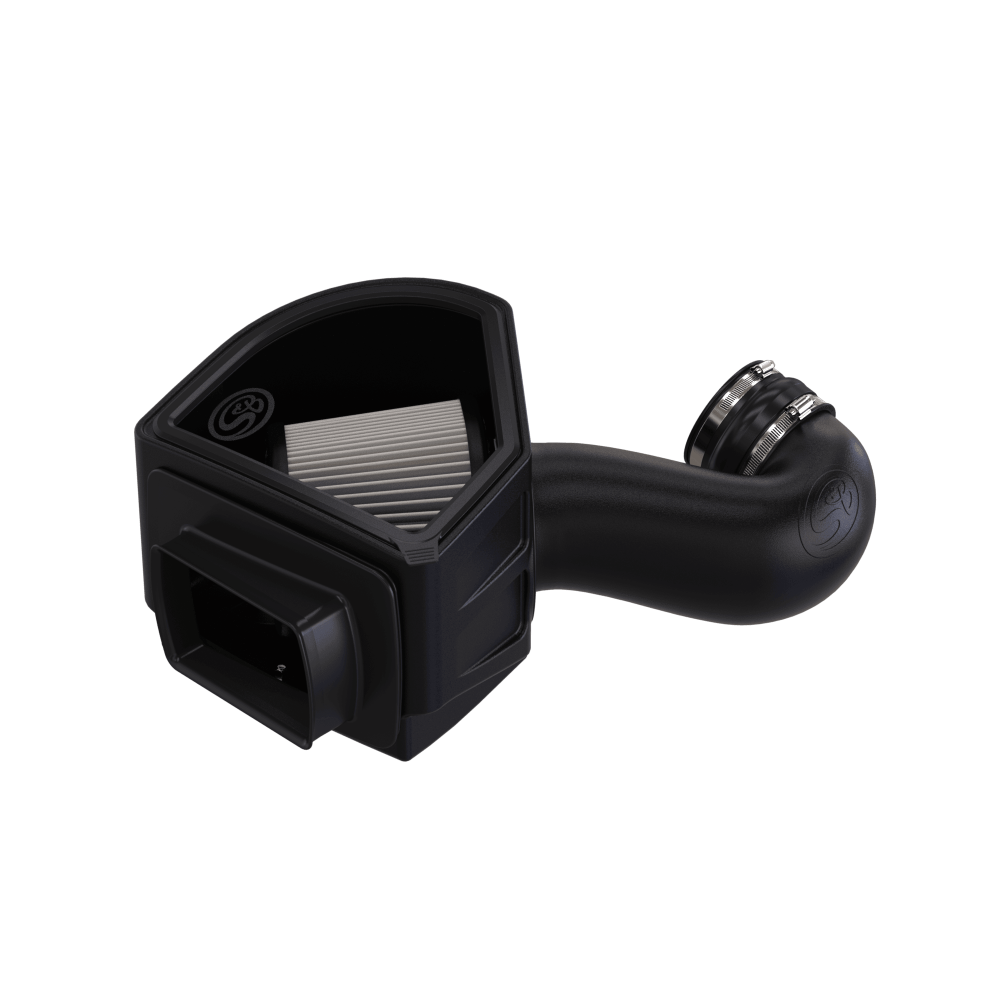 Dry Extendable  Cold Air Intake for 1994-2002 Dodge Ram Cummins 5.9LL  on a white background
