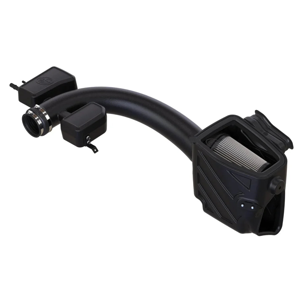 Dry Extendable Cold Air Intake Kit for 2020-2022 FORD F-250, F-350 6.2L, Gas on a white background
