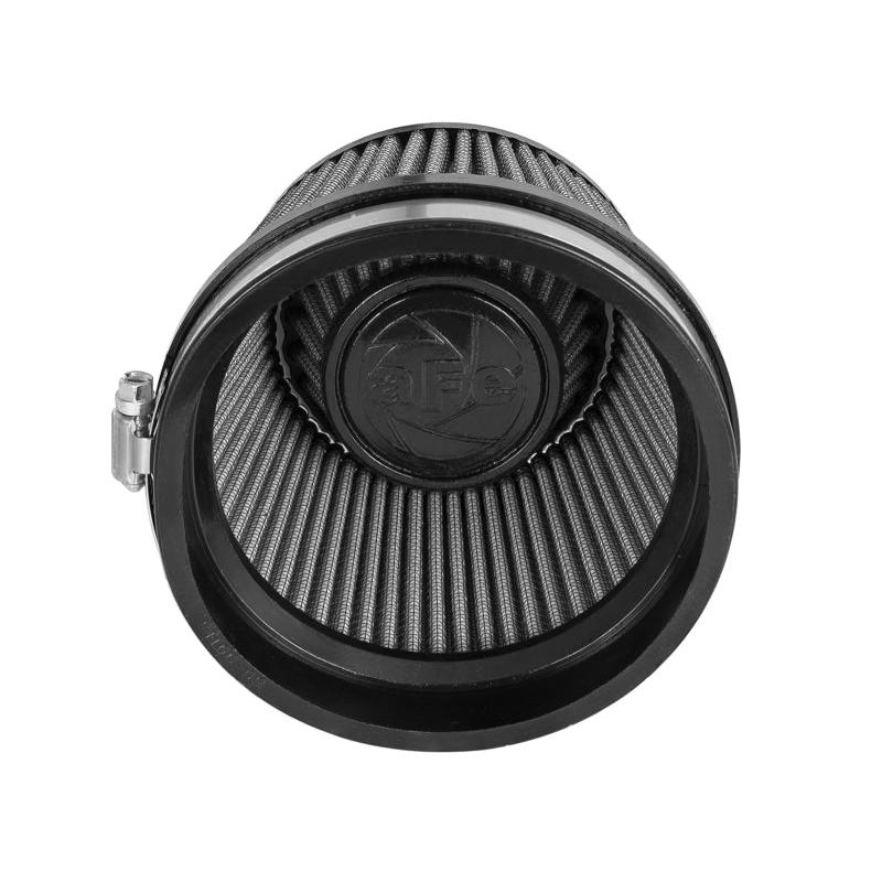 aFe MagnumFLOW Dry S Air Filter 5in. F x 5-3/4in. B x 4-1/2in. T (INV) x 3-1/2in. H-SR1 Performance