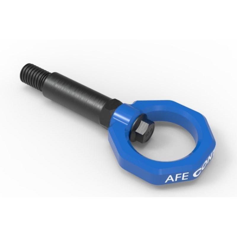 aFe Control Front Tow Hook Blue BMW F-Chassis 2/3/4/M-SR1 Performance