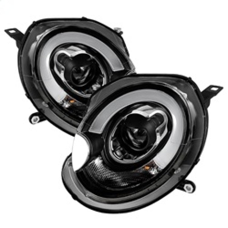 Spyder Mini Cooper 2007-2012 Projector Headlights Halogen Model Only - DRL Black PRO-YD-MC07-DRL-BK-SR1 Performance