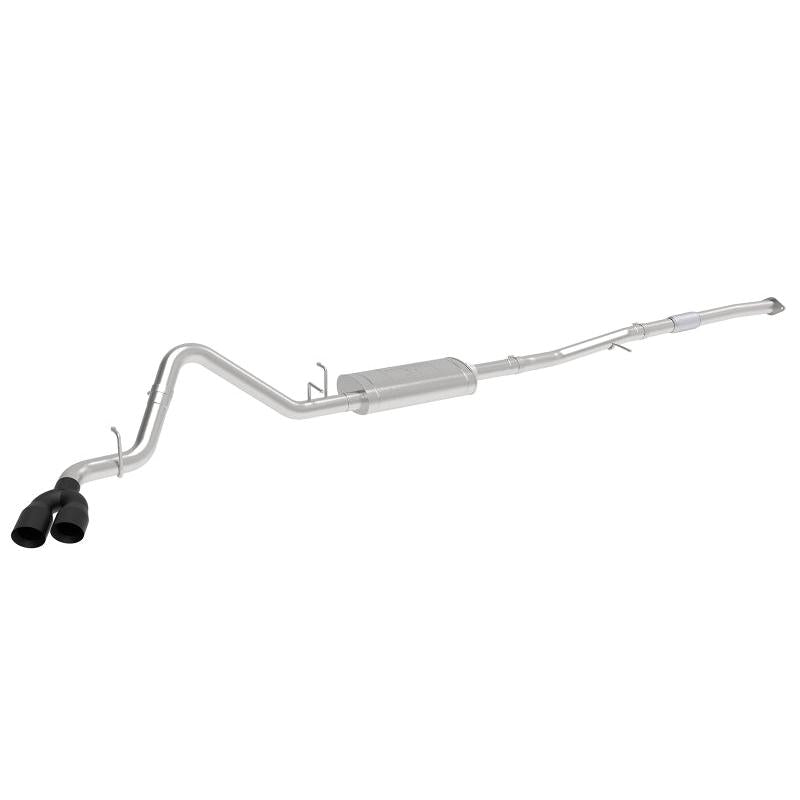 aFe Vulcan Series 3in 304SS Exhaust Cat-Back w/Blk Tip 2019 GM Silverado/Sierra 1500 L4-2.7L (t)-SR1 Performance