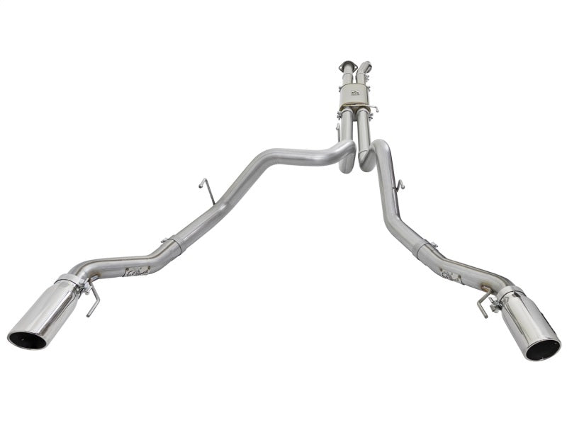 aFe MACHForce XP Exhaust Cat-Back SS-409 2017 Ford F-150 Raptor V6-3.5L (tt) w/ Polished Tips-SR1 Performance